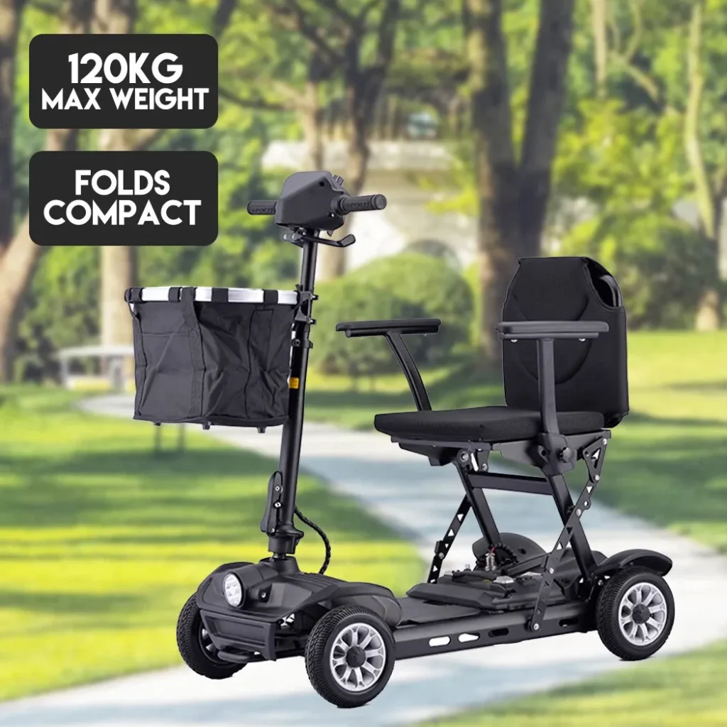 Corrchrol AirFold Mobility Scooter – Ultra-Light Folding Design, 24V12Ah Lithium Battery
