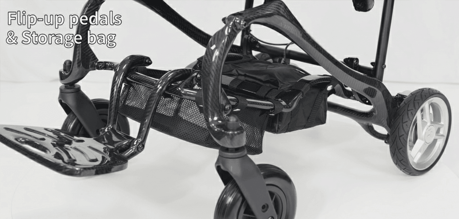 UltimatePoint 13KG Ultralight Carbon Fiber Folding Power Wheelchair