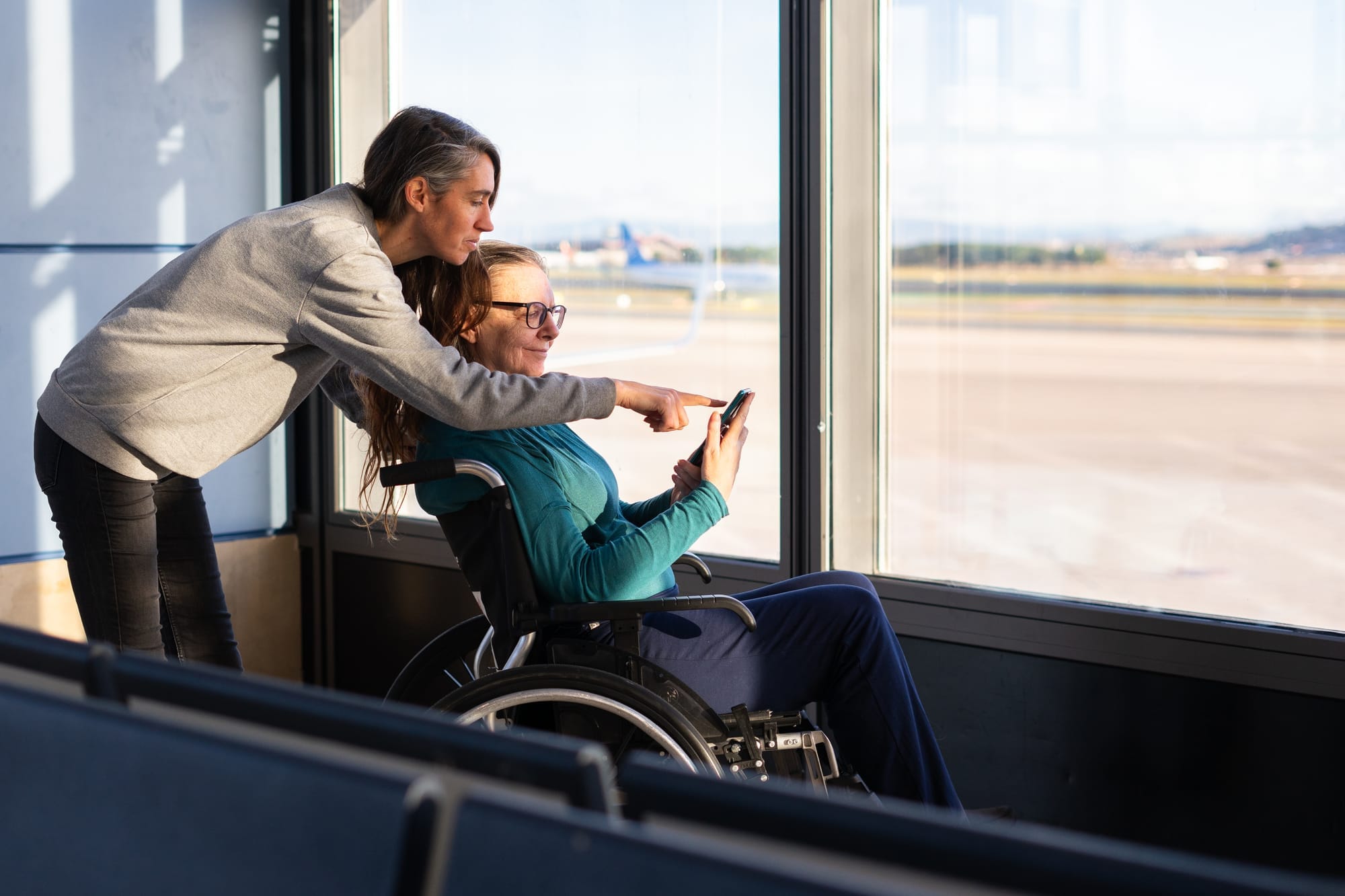 Air travel wheelchair
