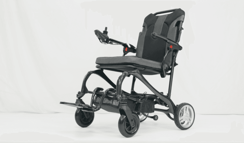Lightweight Carbon Fiber Folding Power Wheelchair