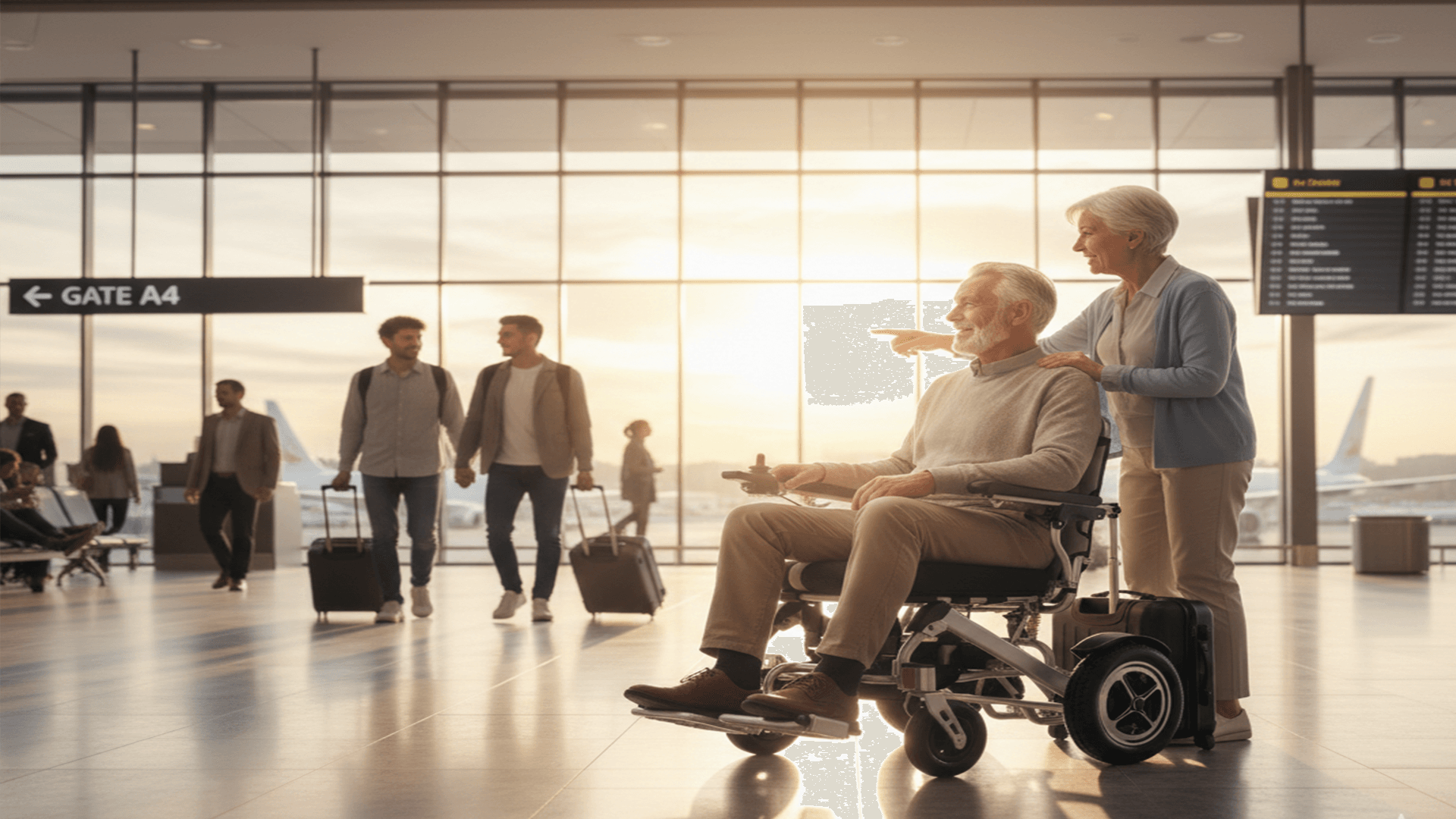 foldable electric wheelchair for elderly